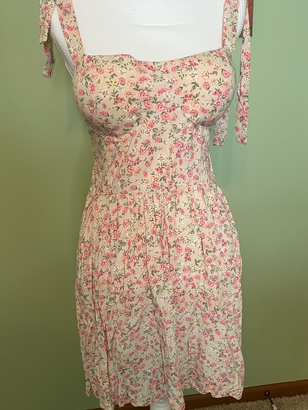 “Lily Rose” Above the Knee Floral Sundress - Size L